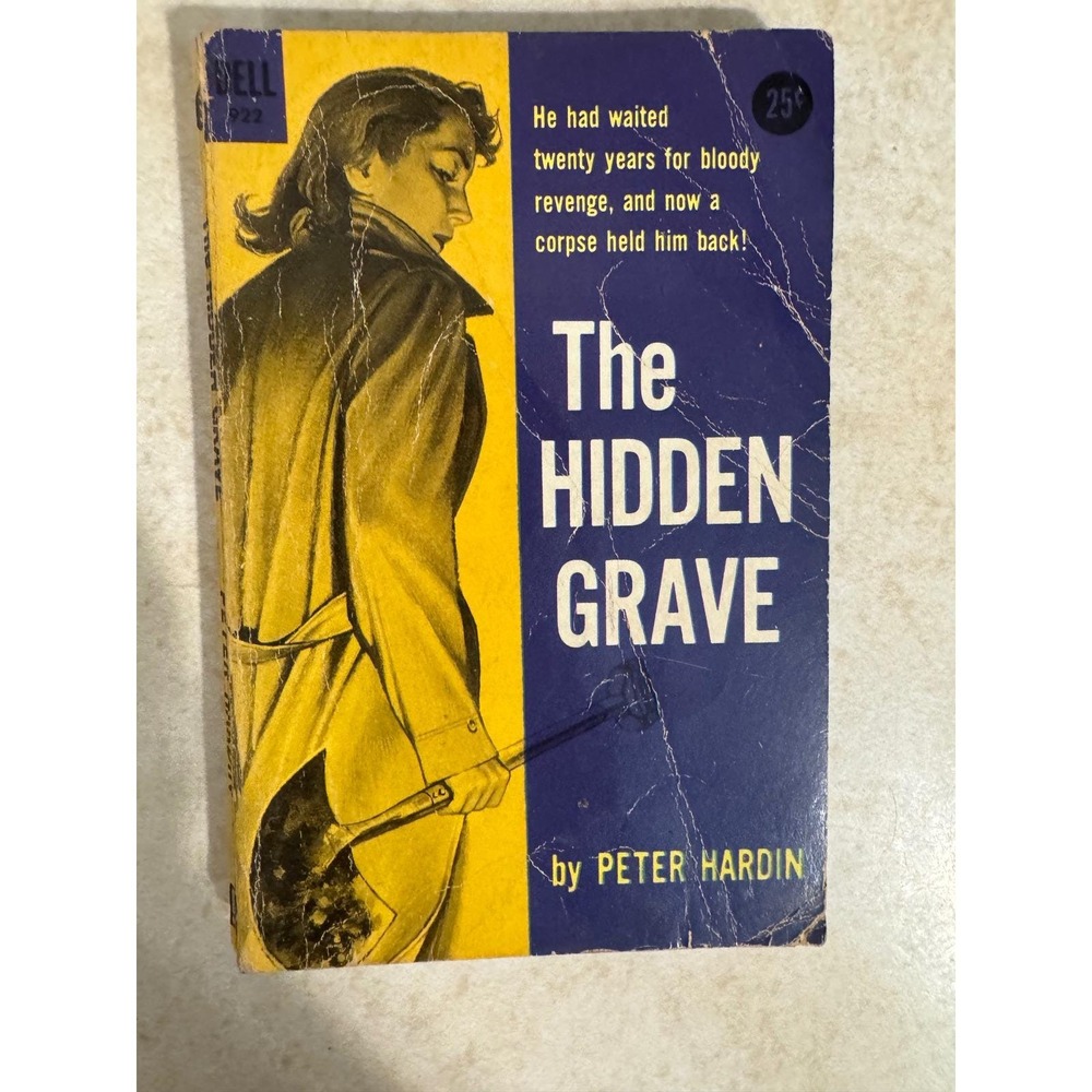 The Hidden Grave Peter Hardin‎ Dell 922 Vintage 1955 Paperback Mystery Book
